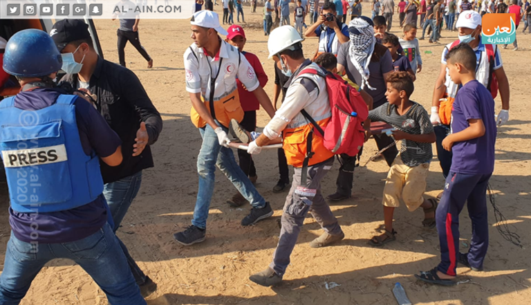 مسيرات الجمعة الـ71 لكسر الحصار شرقي غزة