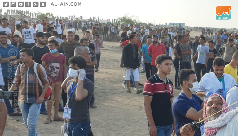 مسيرات الجمعة الـ71 لكسر الحصار شرقي غزة