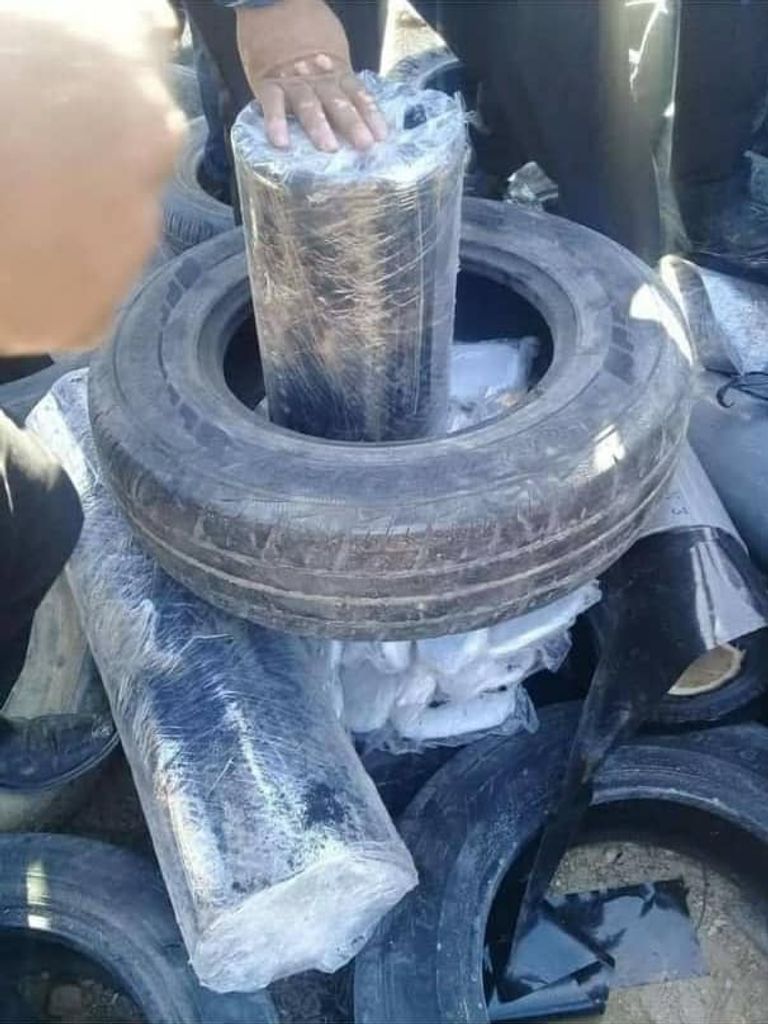 أحد المضبوطات التابعة للعصابة السورية