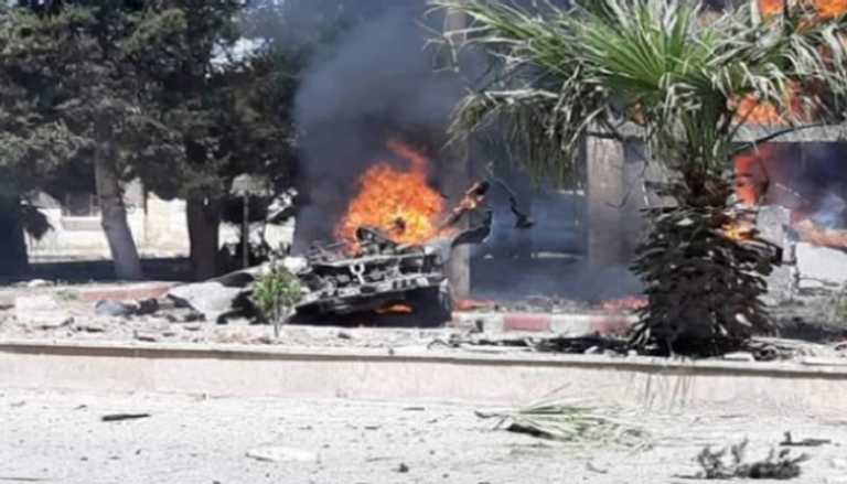انفجار سيارة مفخخة وسط بلدة القحطانية بريف الحسكة- أرشيفية