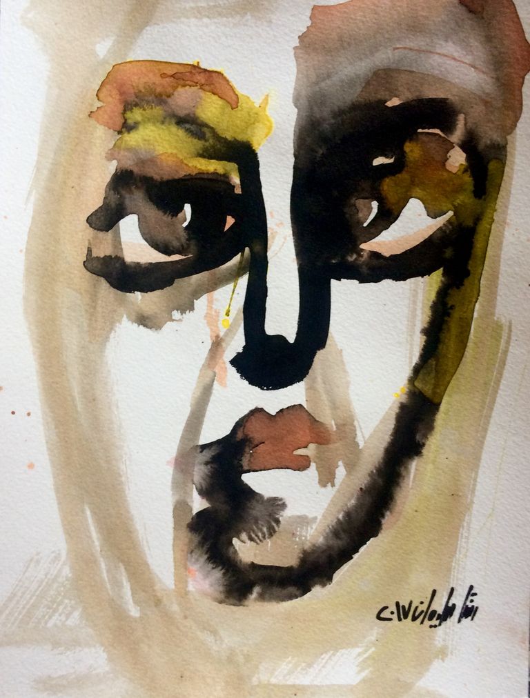 الفنانة المصرية رشا سليمان مع أعمالها