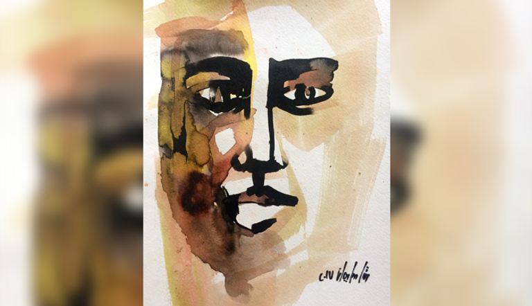 الفنانة المصرية رشا سليمان مع أعمالها