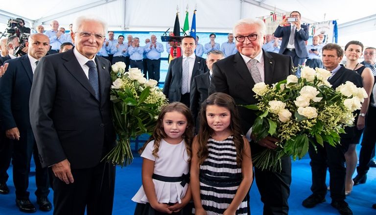 الرئيس الألماني خلال إلقاء كلمته