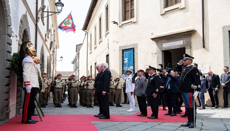 الرئيس الألماني خلال إلقاء كلمته