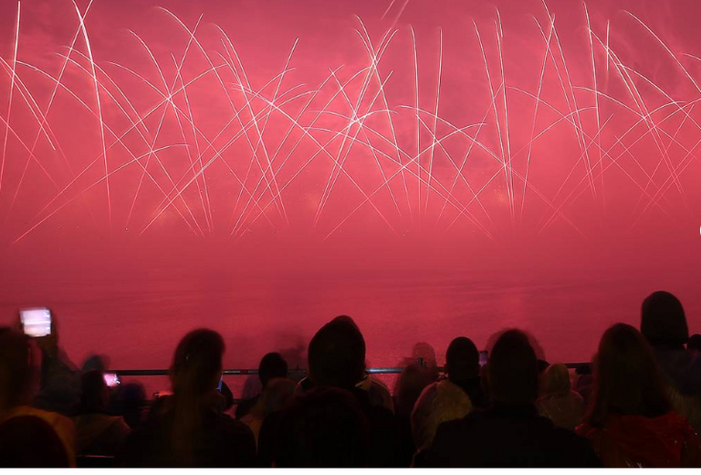 من عروض كأس العالم للألعاب النارية في روسيا