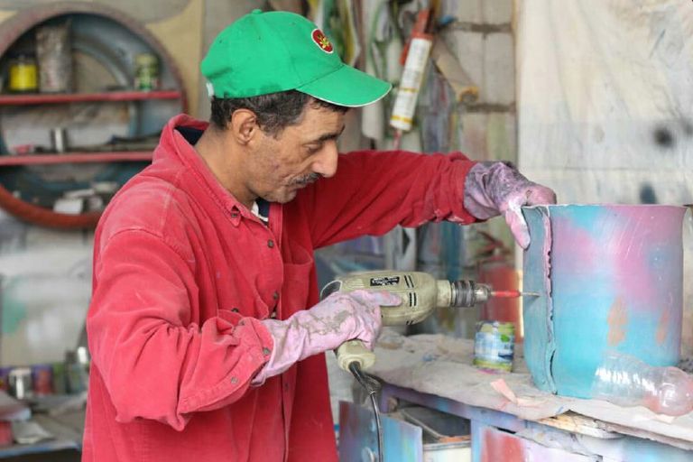 سفيان نعمان يمارس إبداعه