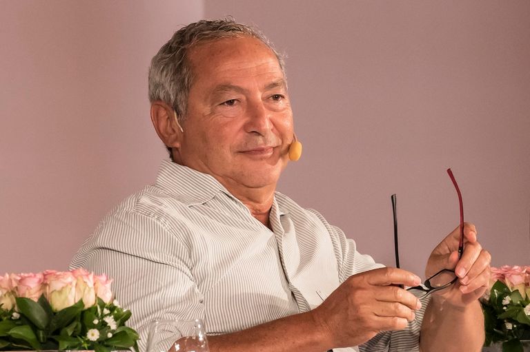 سميح ونجيب ساويرس خلال المؤتمر الصحفي