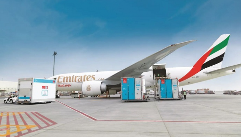 الحاويات المبردة تتيح لـ"الإمارات للشحن الجوي" حماية الأدوية