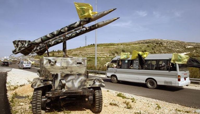 أحد الصواريخ التي تمتلكها مليشيا حزب الله الإرهابي