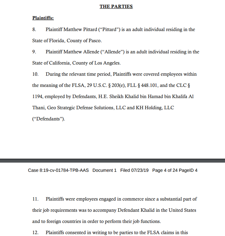 شقيق أمير قطر يتهرب من دعوى جنائية بأمريكا