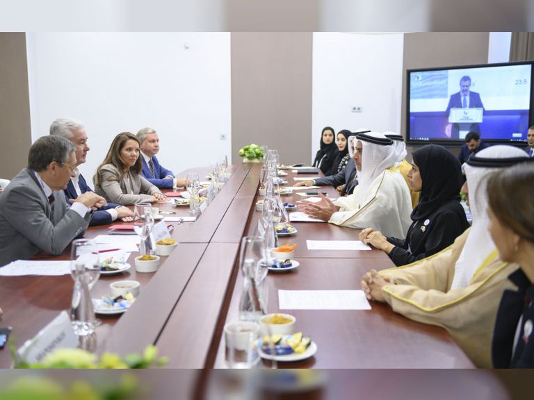 لقاء الفريق الشيخ سيف بن زايد آل نهيان وعمدة موسكو