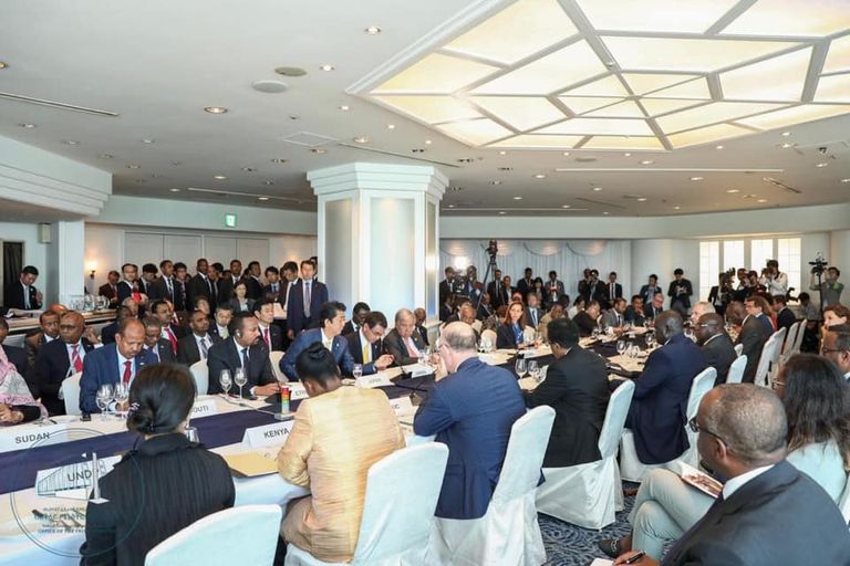 رئيسا وزراء إثيوبيا آبي أحمد واليابان شينزو آبي