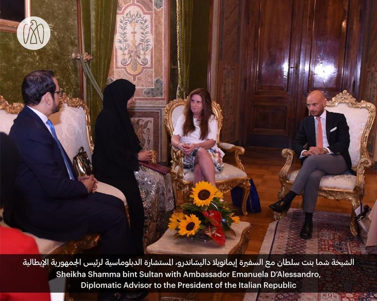 شما بنت سلطان تبحث حلول الاستدامة في إيطاليا