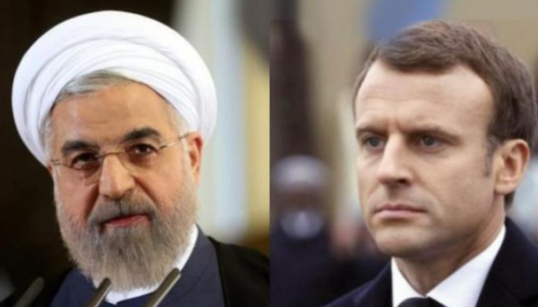 الرئيسان الفرنسي ماكرون والإيراني روحاني - أرشيفية