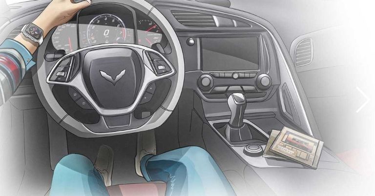 كابينة القيادة بطراز كورفيت الأحدث C8