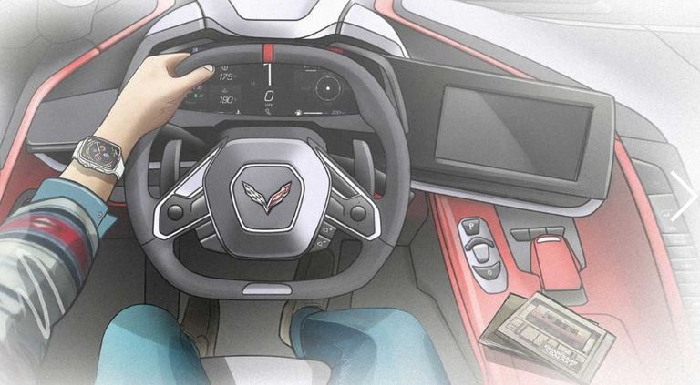 كابينة القيادة بطراز كورفيت الأحدث C8