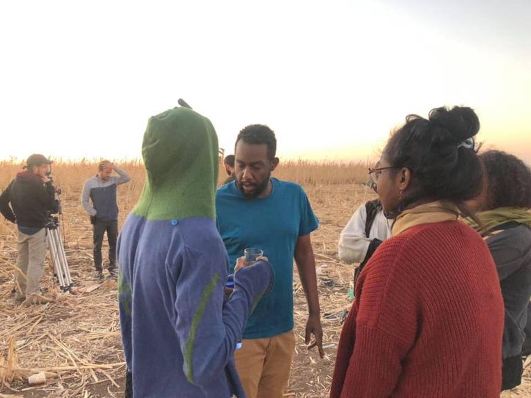 مشهد من الفيلم السوداني