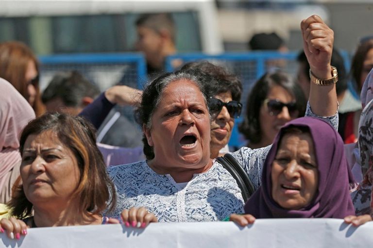 المظاهرة تزامنت مع انعقاد جلسة لمجلس الوزراء الفلسطيني