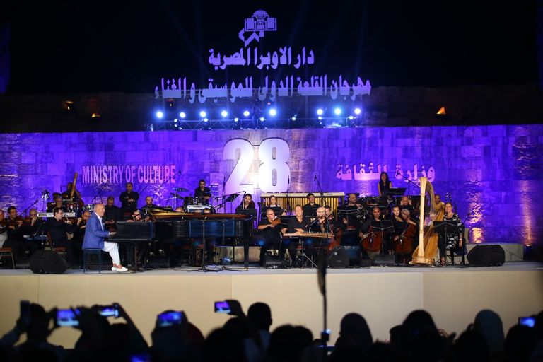 عمر خيرت خلال حفل محكى القلعة