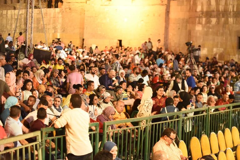 عمر خيرت خلال حفل محكى القلعة