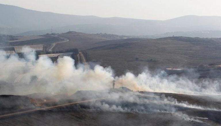 قرية مارون الراس اللبنانية تتعرض لقصف إسرائيلي- رويترز