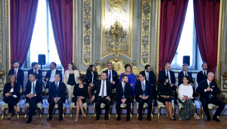 أعضاء الحكومة الإيطالية الجديدة