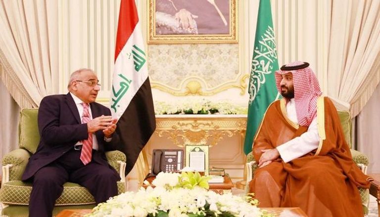 لقاء سابق يجمع الأمير محمد بن سلمان آل سعود وعادل عبدالمهدي