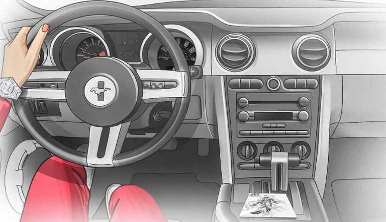 كباينة القيادة بالجيل السادس من طراز موستانج