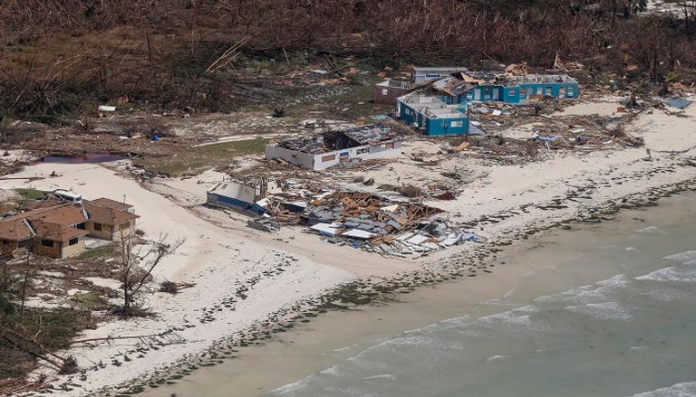 جانب من دمار الإعصار دوريان  جانب من دمار الإعصار دوريان في جزر الباهاما
