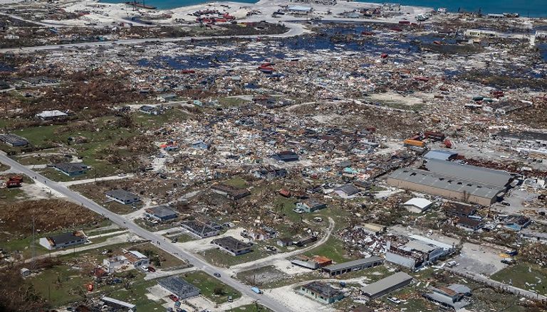 جانب من دمار الإعصار دوريان  جانب من دمار الإعصار دوريان في جزر الباهاما