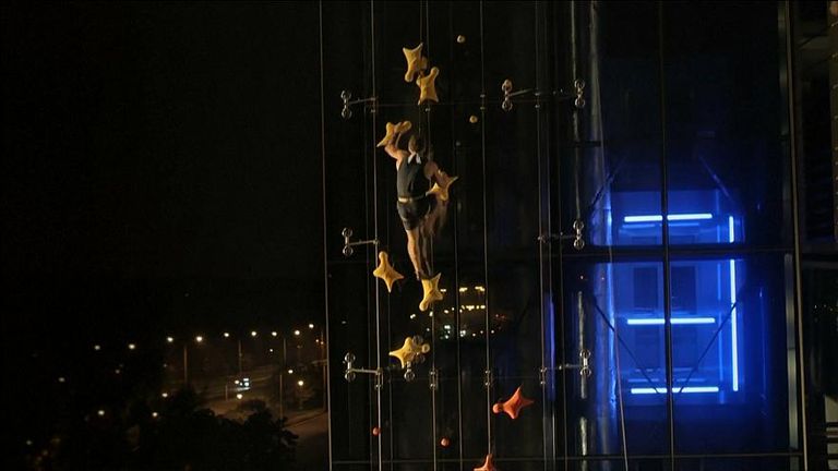 مارتشين جينسكي خلال السباق