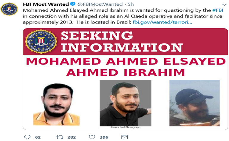 محمد أحمد إبراهيم إرهابي إخواني مطلوب في مصر وأمريكا