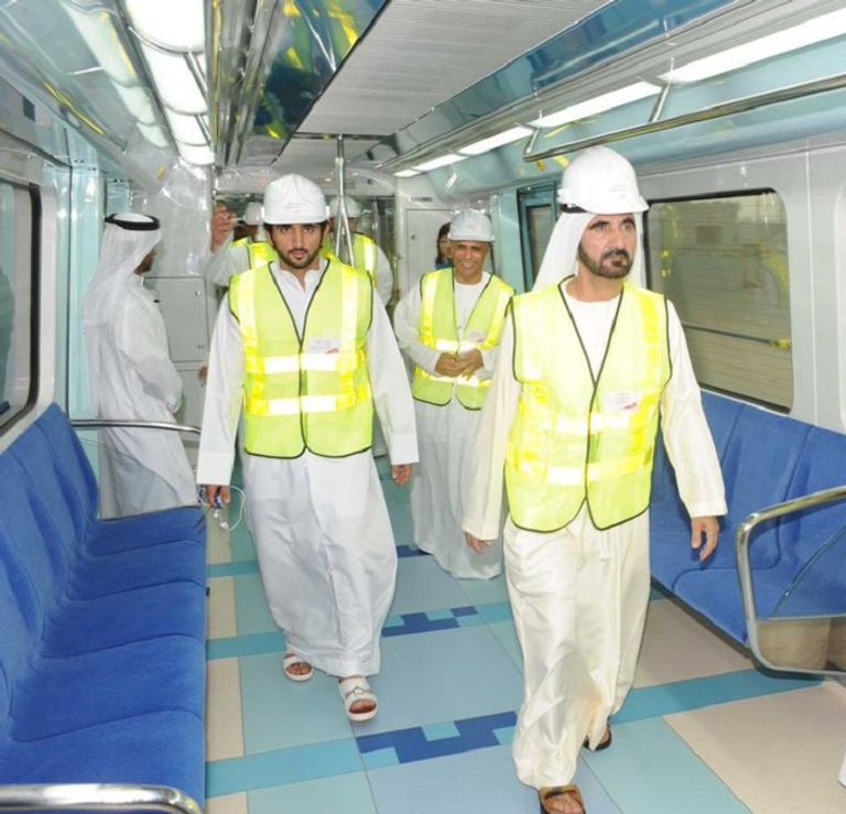 محمد بن راشد: 99.7% نسبة الدقة في مواعيد مترو دبي