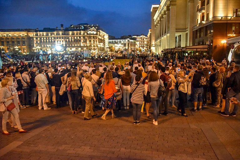 جانب من فعاليات فرقة الشارقة الوطنية بموسكو