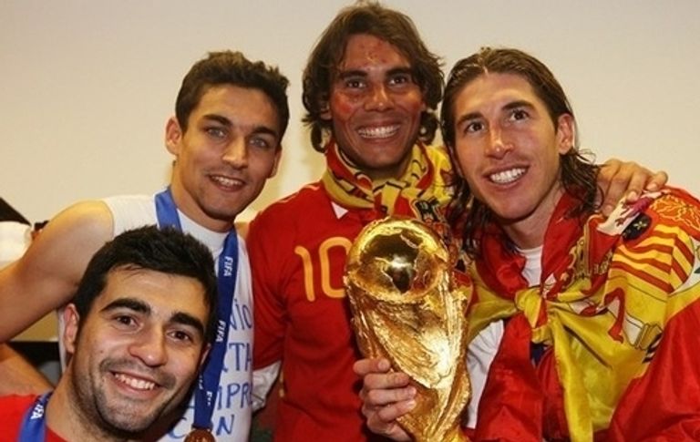 نادال وراؤول جونزاليس ورونالدو