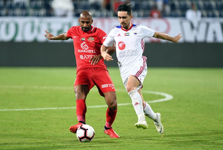 من مواجهة سابقة بين الشارقة وشباب الأهلي