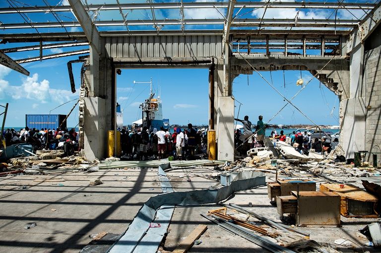 الإعصار خلف دمارا هائلا في الباهاما