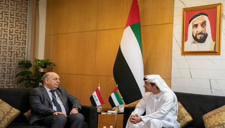 الشيخ هزاع بن زايد آل نهيان يلتقي وزير النفط العراقي