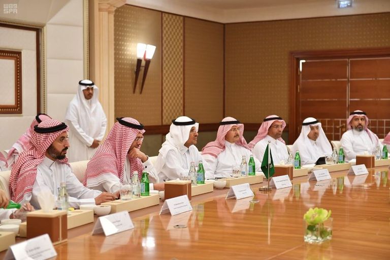جانب من لقاء وزير الطاقة السعودي ونظيره الروسي