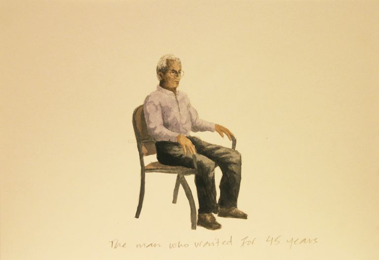 من أعمال الفنانة الباكستانية باني عبيدي لوحة من أعمال الفنان آدم حنين