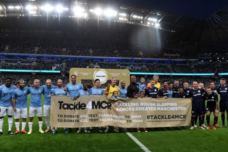 جانب من مباراة تكريم كومباني