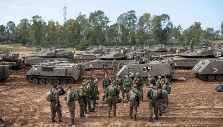 عناصر من جيش الاحتلال الإسرائيلي على الحدود مع غزة - أرشيفية