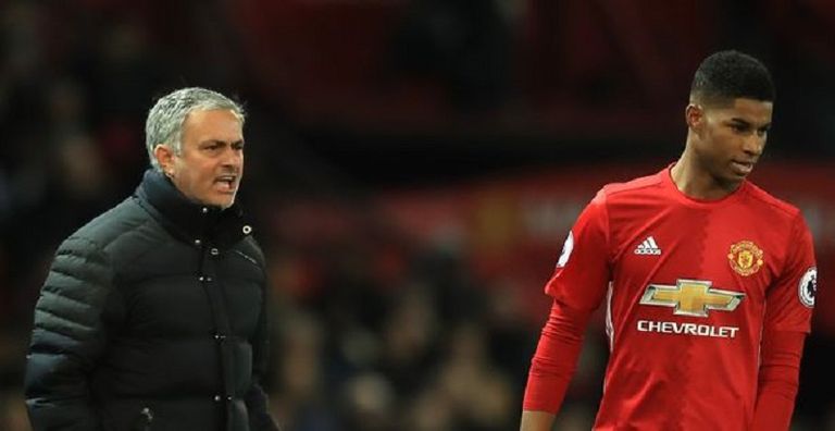 ماركوس راشفورد وجوزيه مورينيو راشفورد - سولسكاير