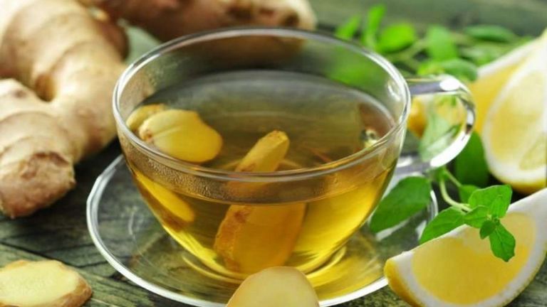 مشروب الشاي الأخضر والزنجبيل لحرق الدهون مشروبات تساعد على حرق الدهون