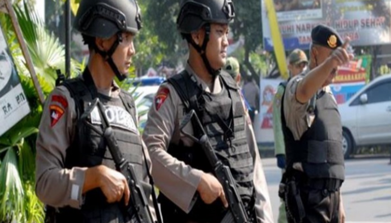 عناصر من الشرطة الإندونسية - أرشيفية 