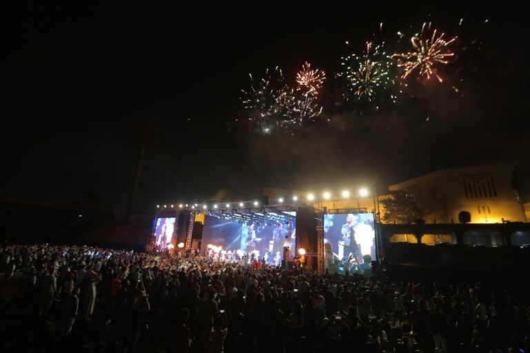 الحفل شهد حضورا جماهيريا ضخما