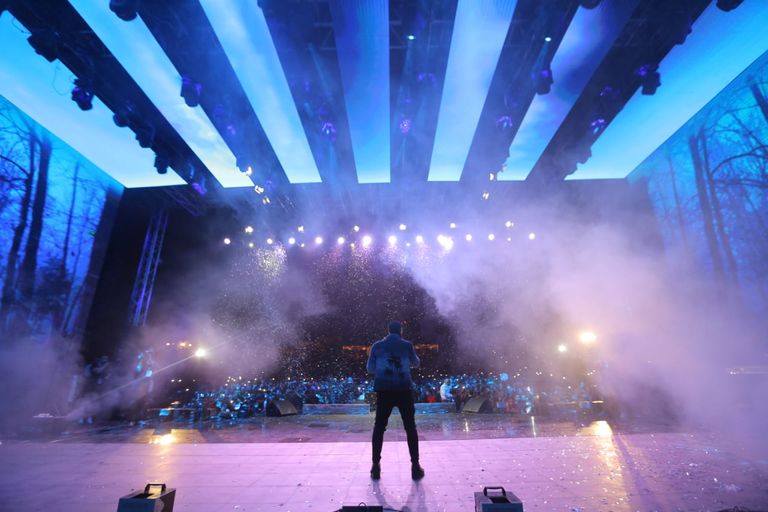 الحفل شهد حضورا جماهيريا ضخما