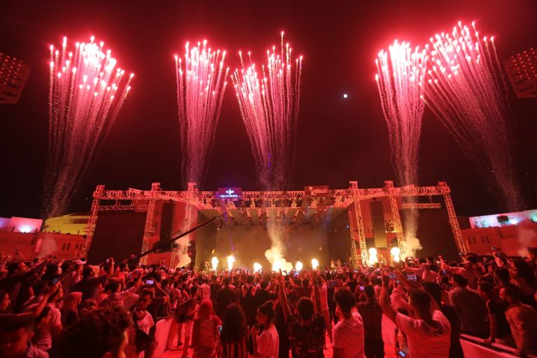 الحفل شهد حضورا جماهيريا ضخما