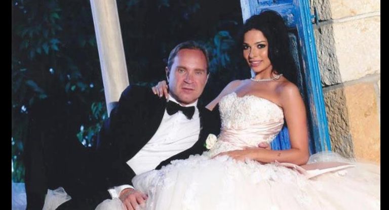 الفنانة اللبنانية نادين نجيم وزوجها السابق