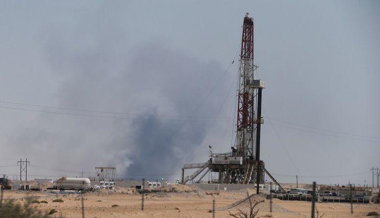 موقع الانفجار التابع لشركة أرامكو